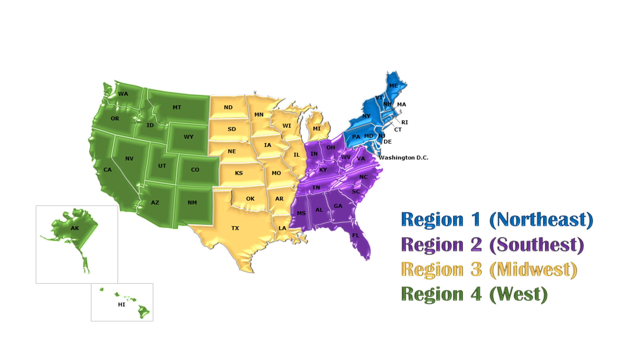 ABC Region Map
